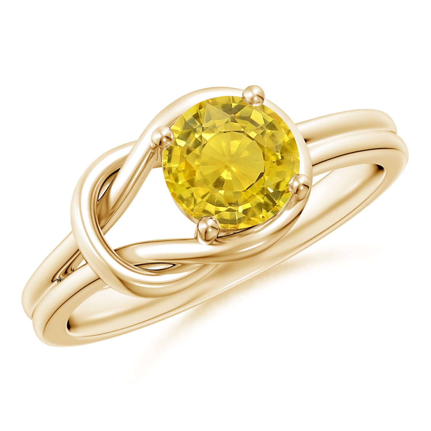 AAA - Yellow Sapphire / 1 CT / 14 KT Yellow Gold