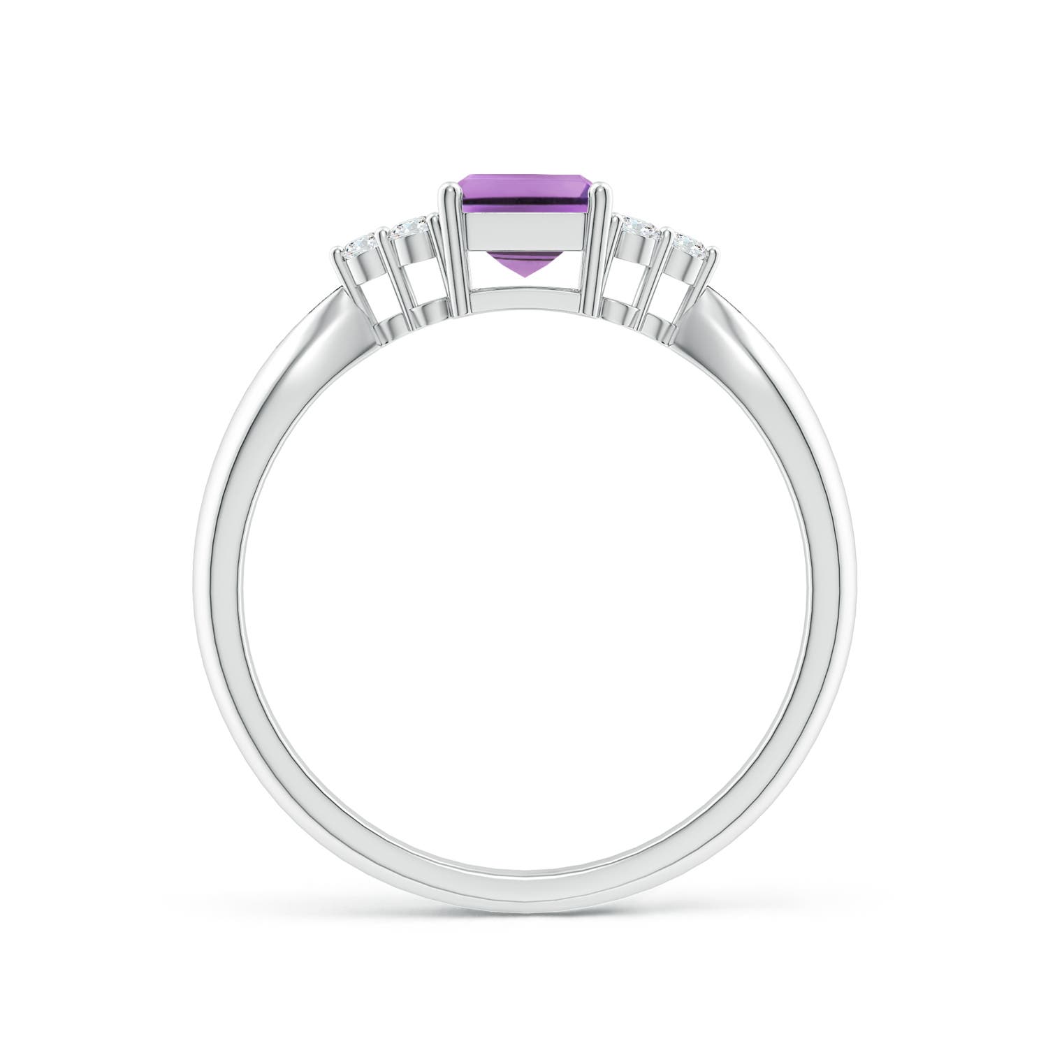 A - Amethyst / 1.07 CT / 14 KT White Gold