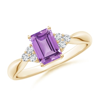 Emerald Cut A Amethyst