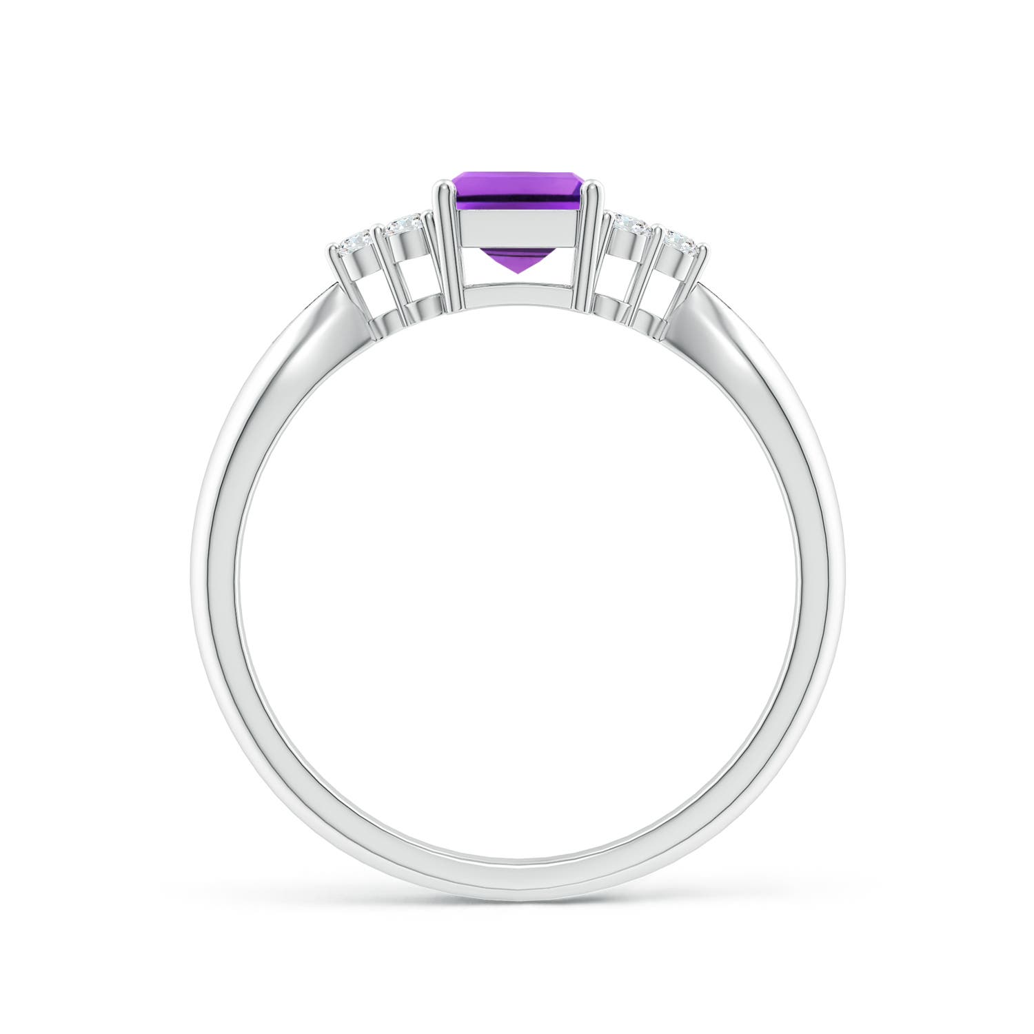AAA - Amethyst / 1.07 CT / 14 KT White Gold