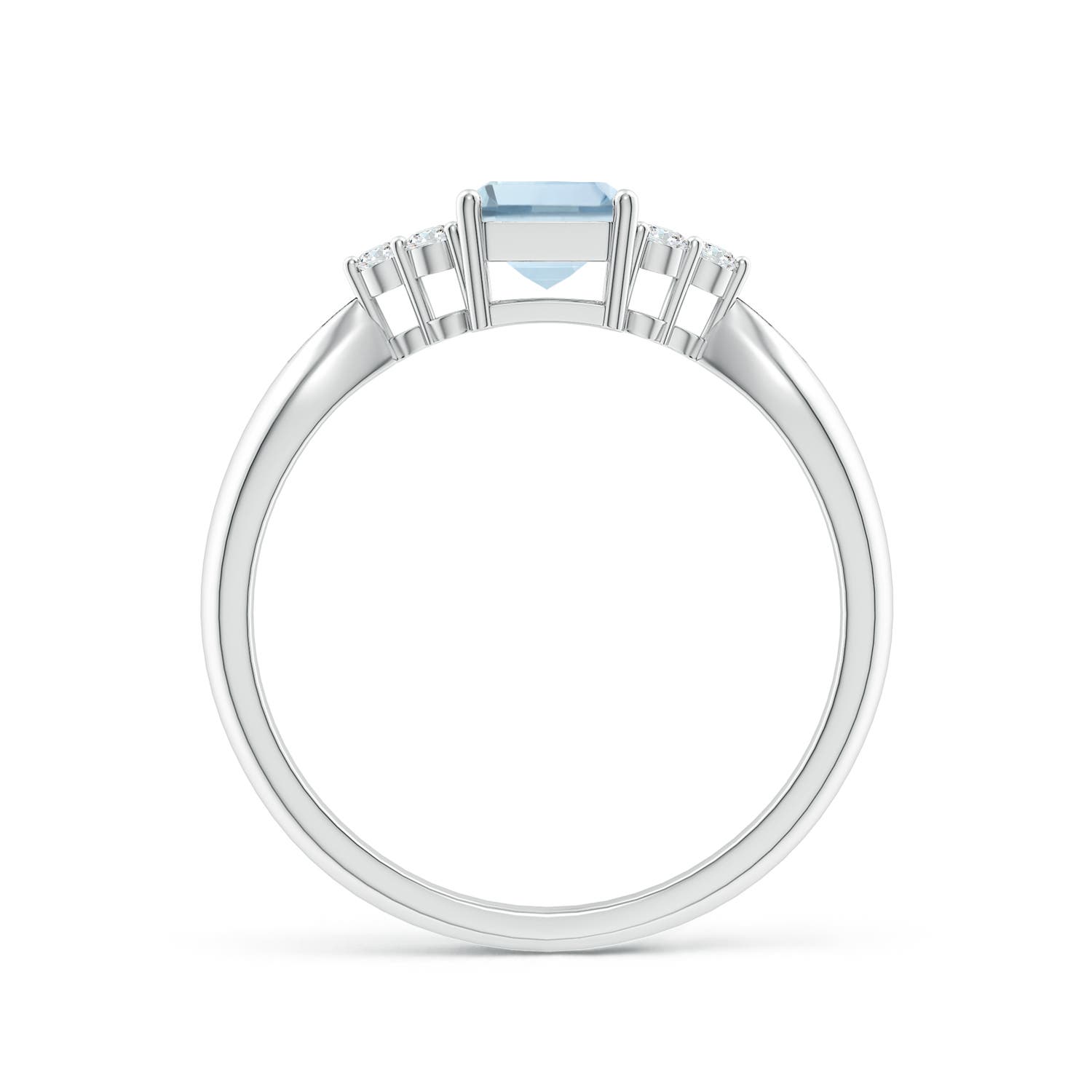 A - Aquamarine / 0.97 CT / 14 KT White Gold