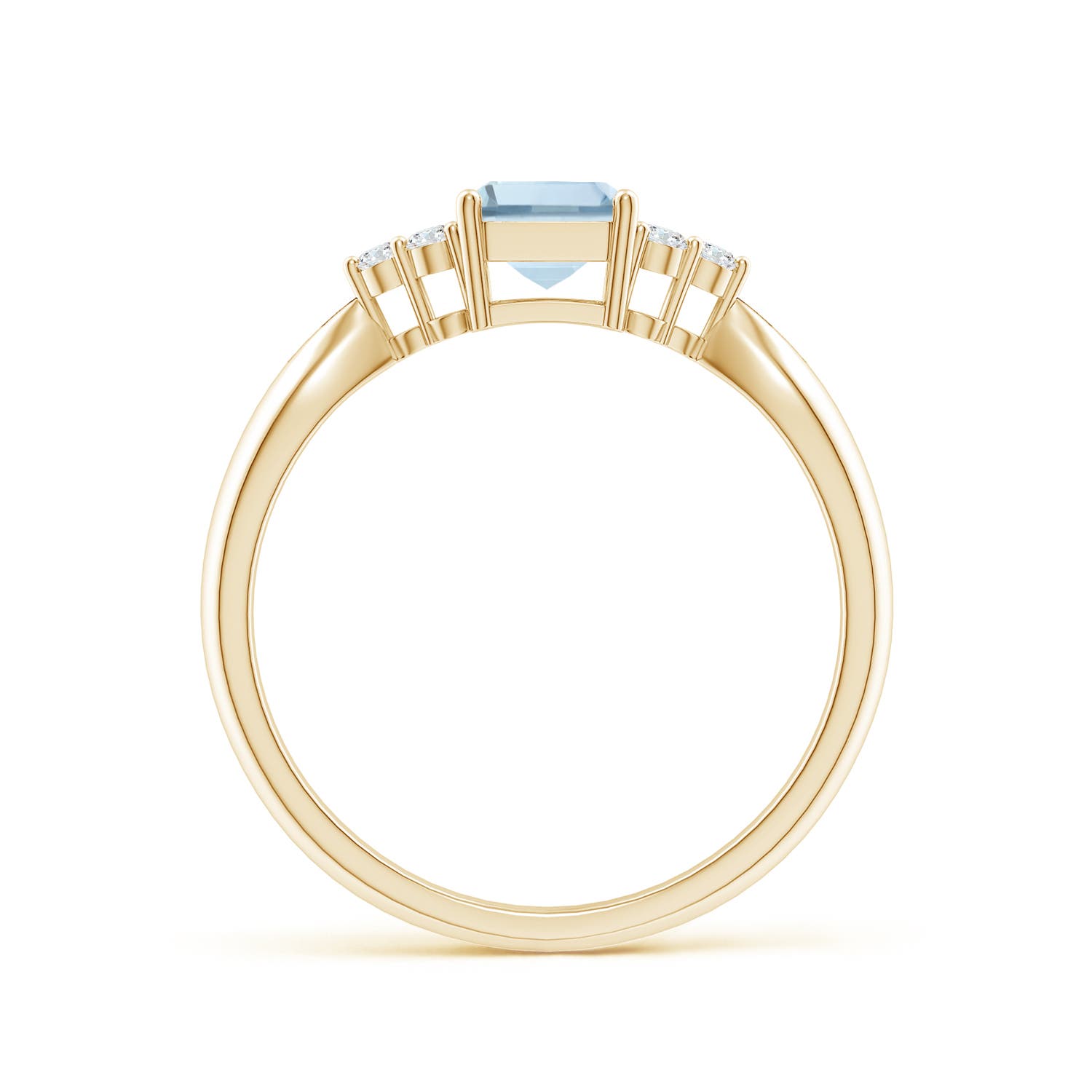 A - Aquamarine / 0.97 CT / 14 KT Yellow Gold