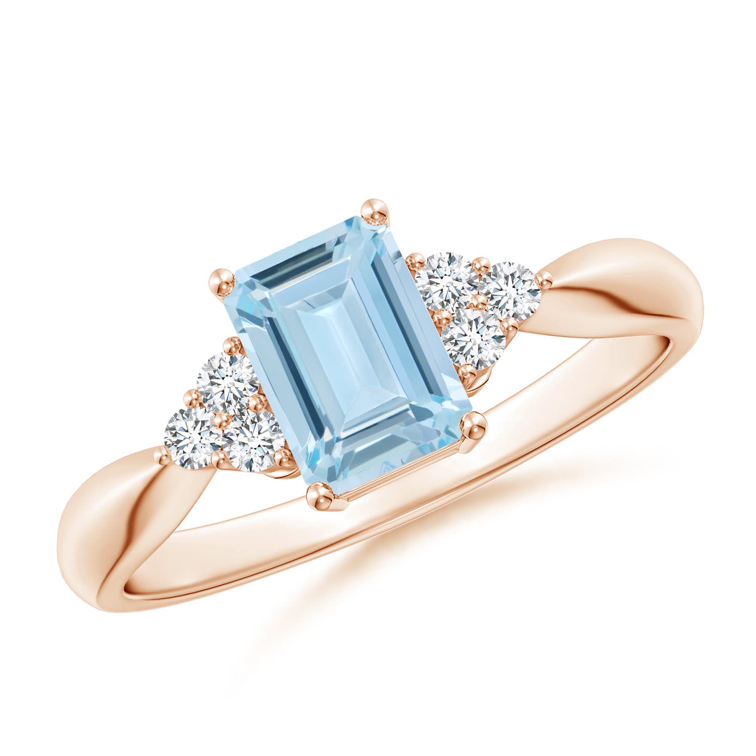 AA - Aquamarine / 0.97 CT / 14 KT Rose Gold