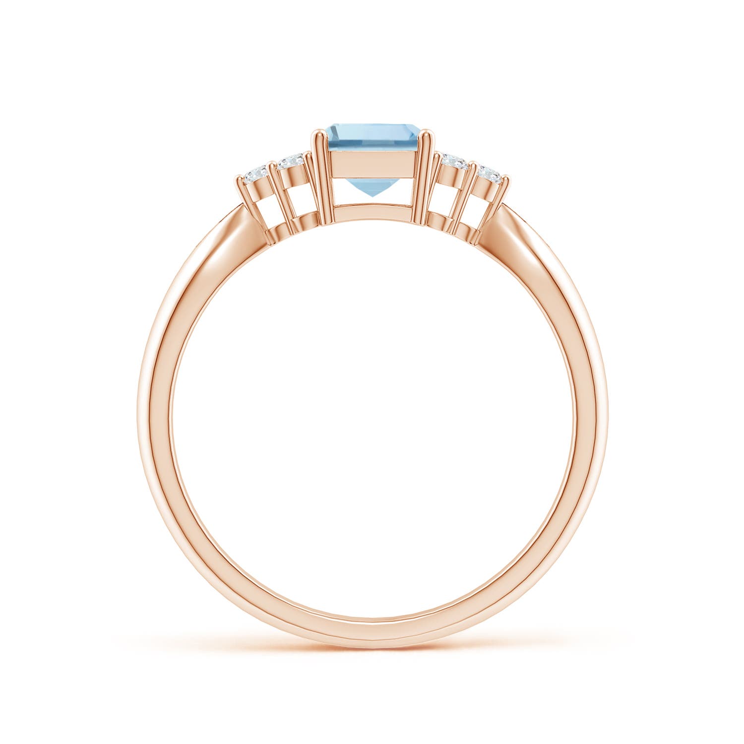 AA - Aquamarine / 0.97 CT / 14 KT Rose Gold