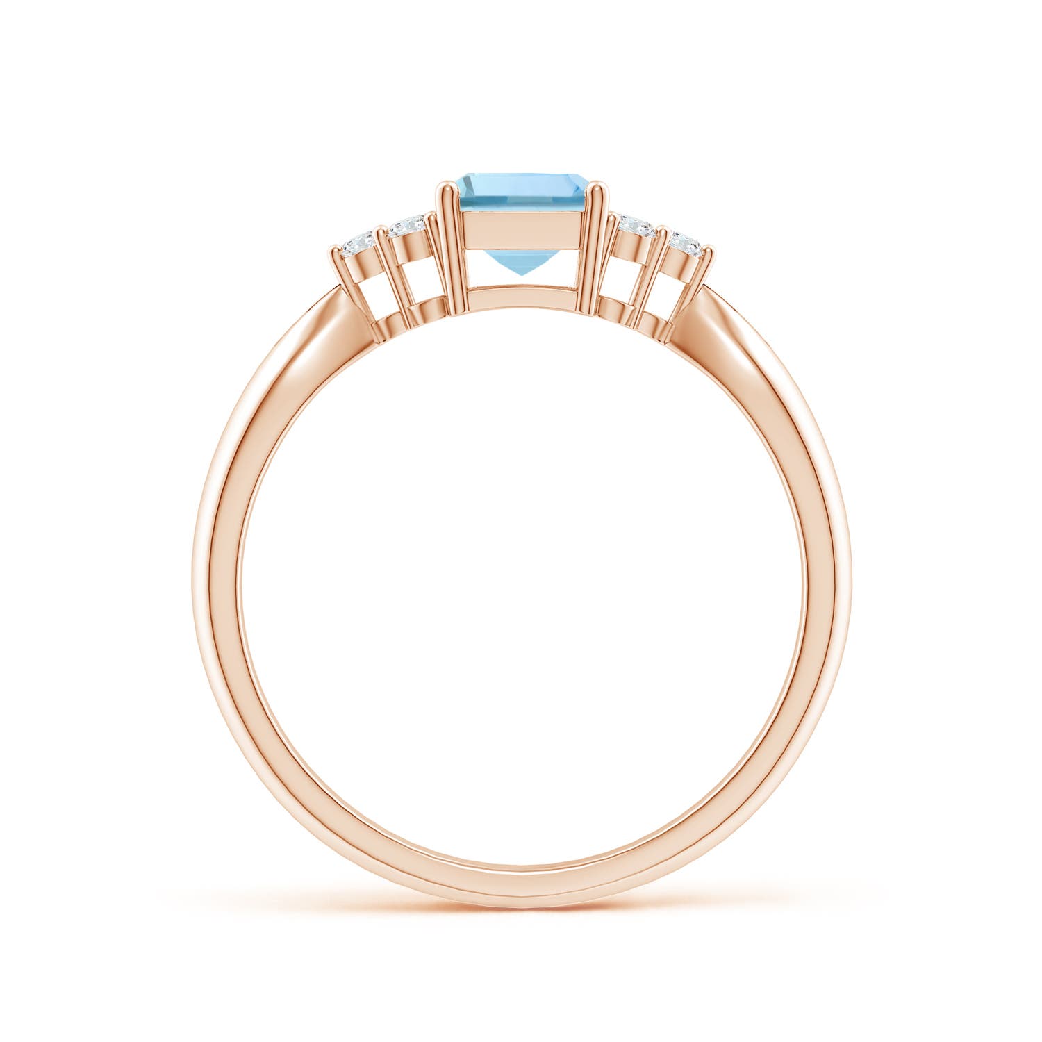 AAA - Aquamarine / 0.97 CT / 14 KT Rose Gold