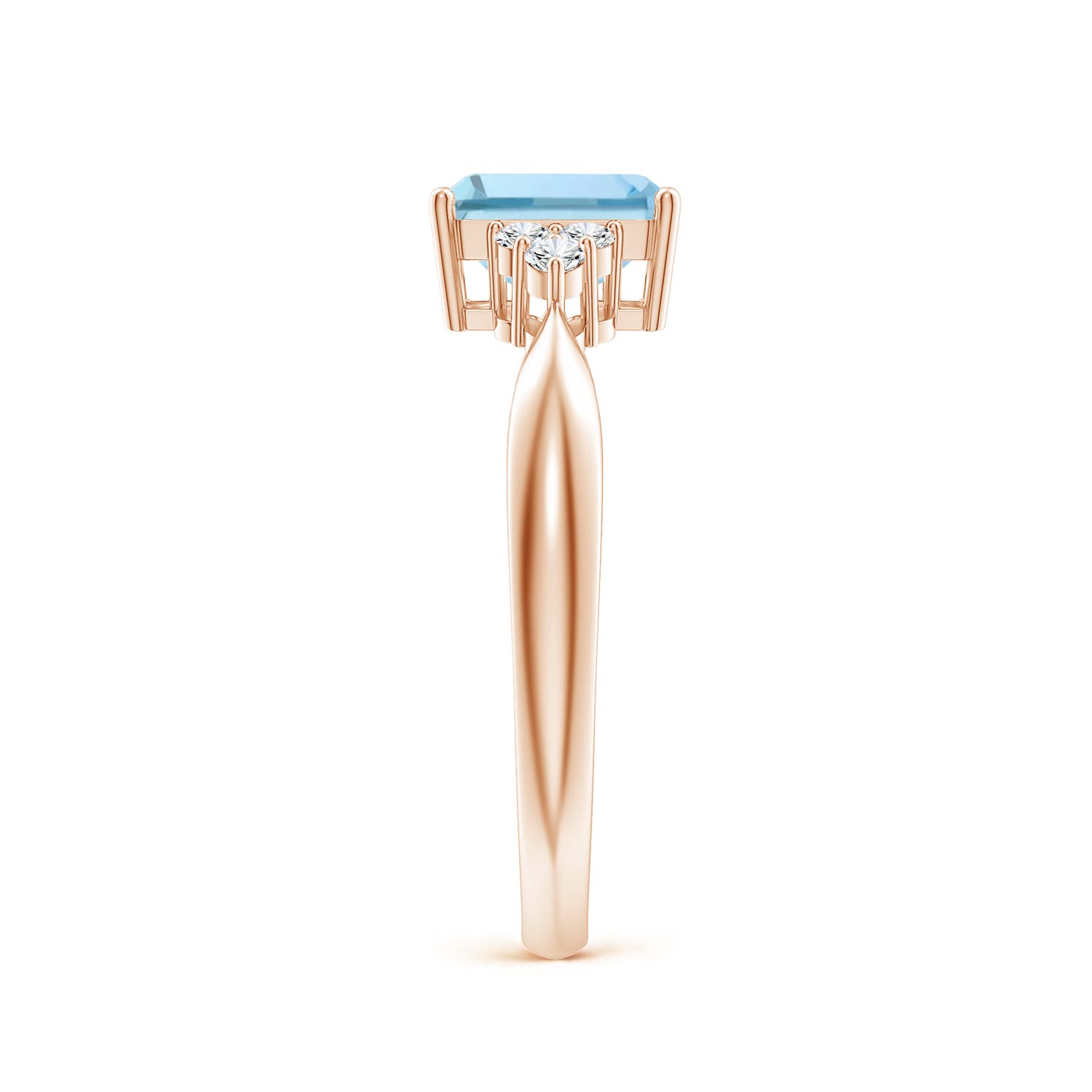 AAA - Aquamarine / 0.97 CT / 14 KT Rose Gold