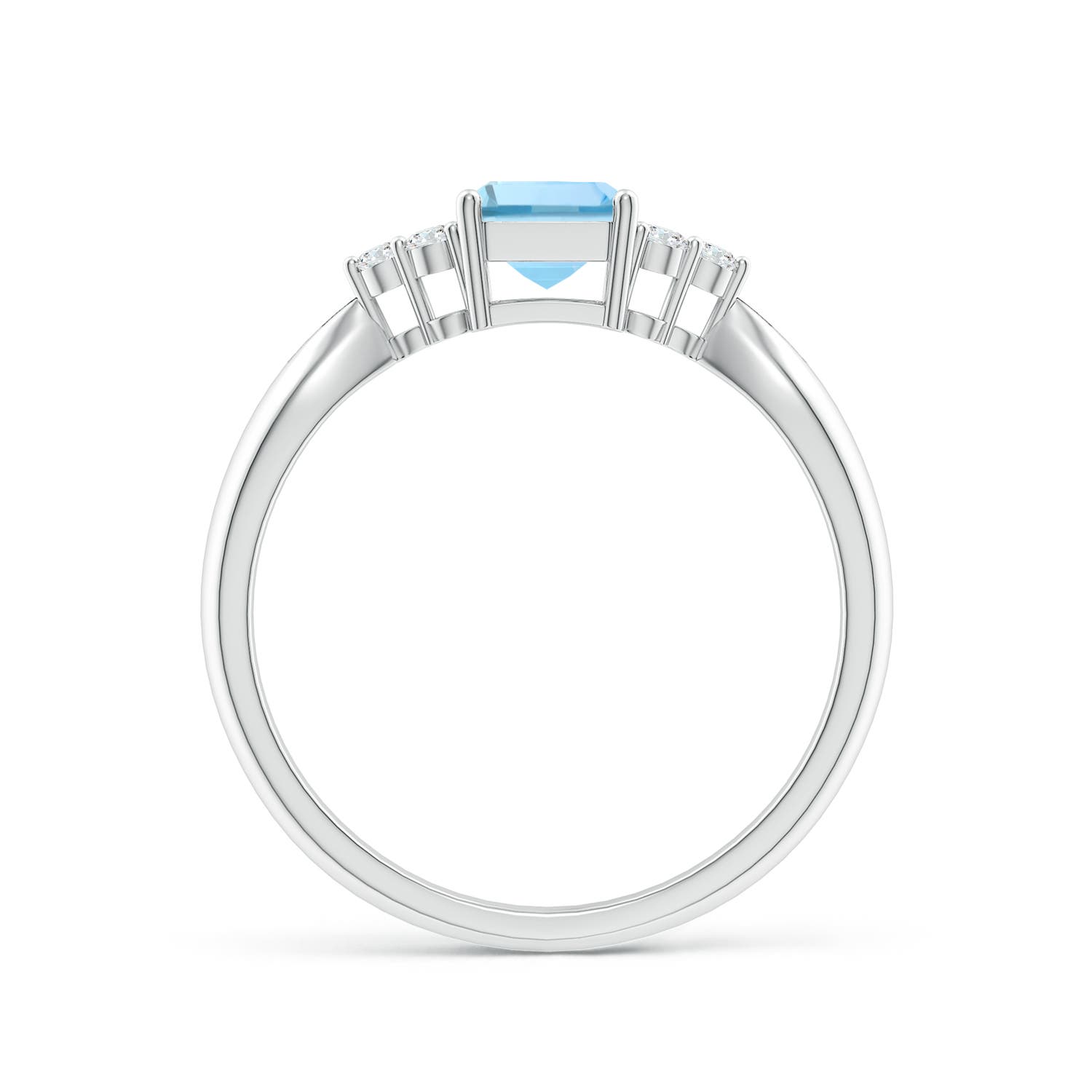 AAAA - Aquamarine / 0.97 CT / 14 KT White Gold