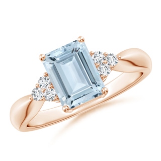 Emerald Cut A Aquamarine