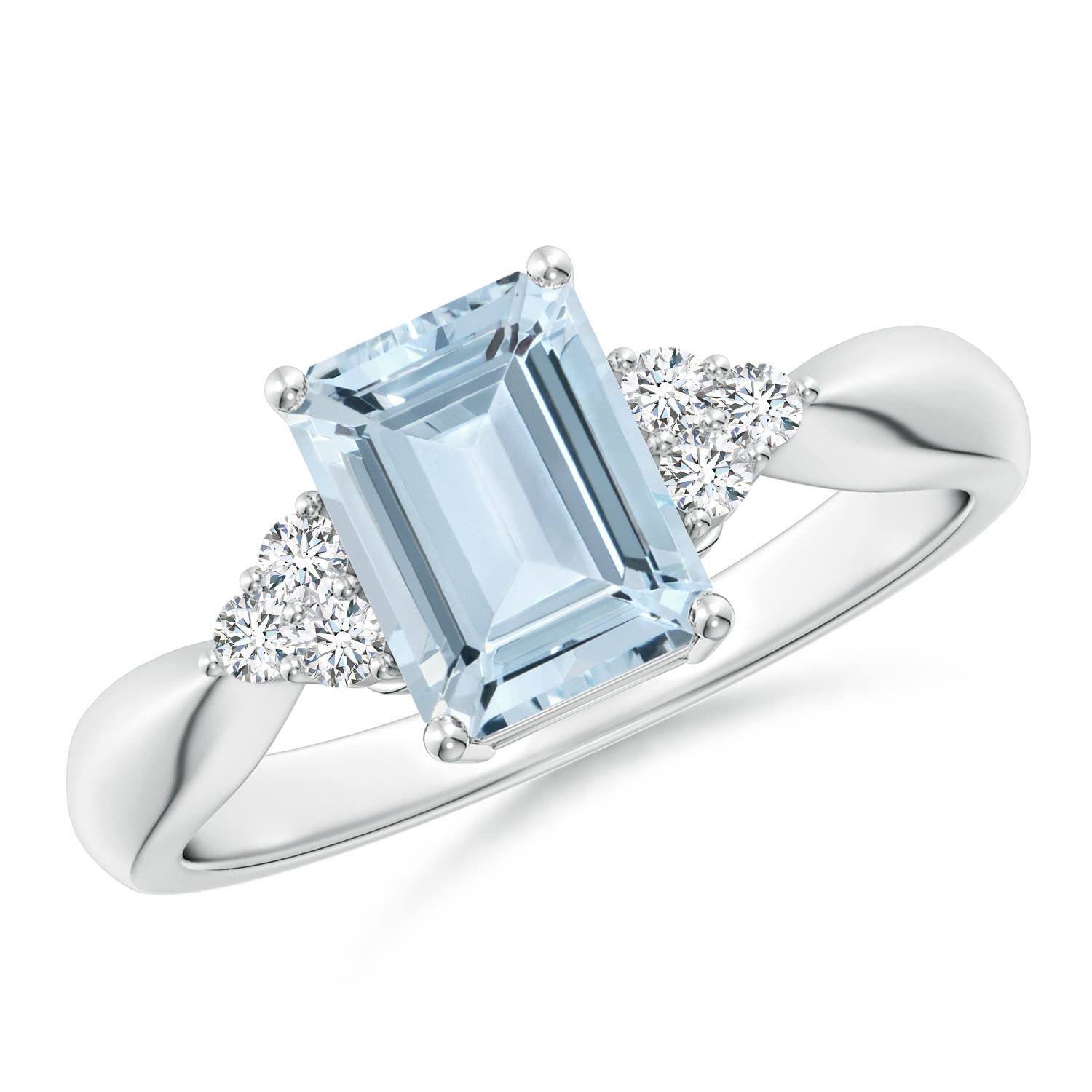 A - Aquamarine / 1.52 CT / 14 KT White Gold