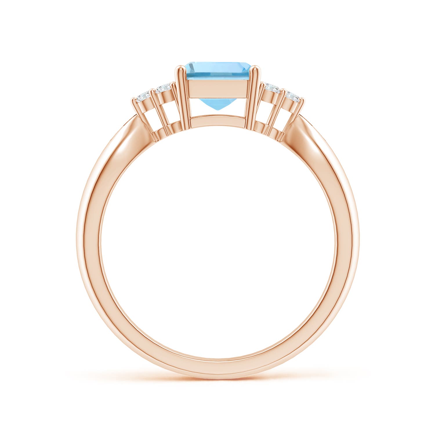 AAAA - Aquamarine / 1.52 CT / 14 KT Rose Gold