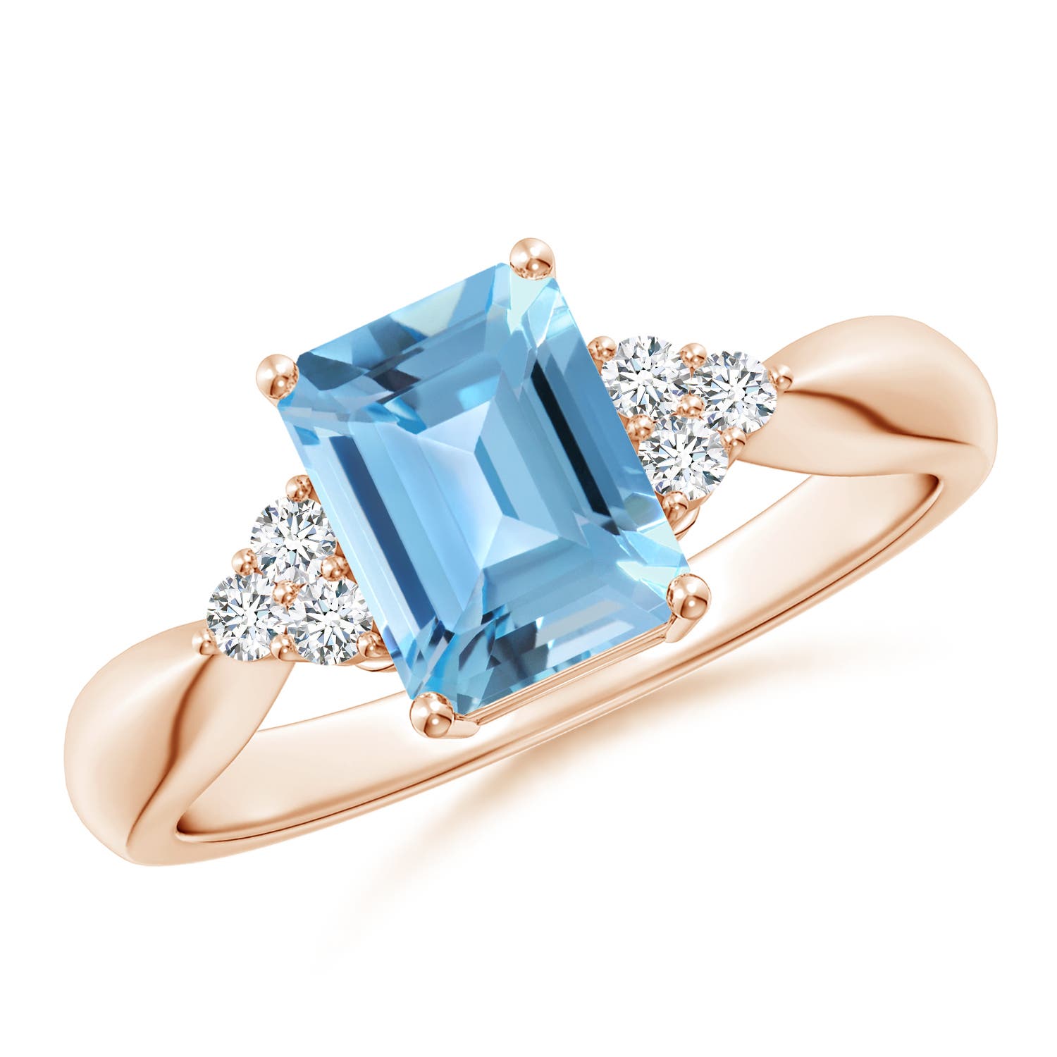 A - Swiss Blue Topaz / 2.12 CT / 14 KT Rose Gold