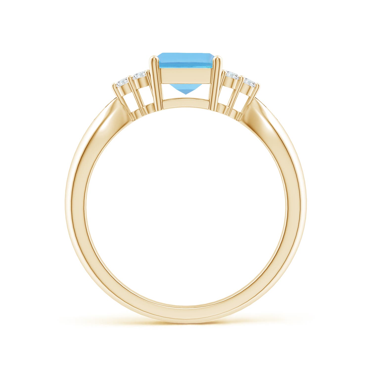 A - Swiss Blue Topaz / 2.12 CT / 14 KT Yellow Gold