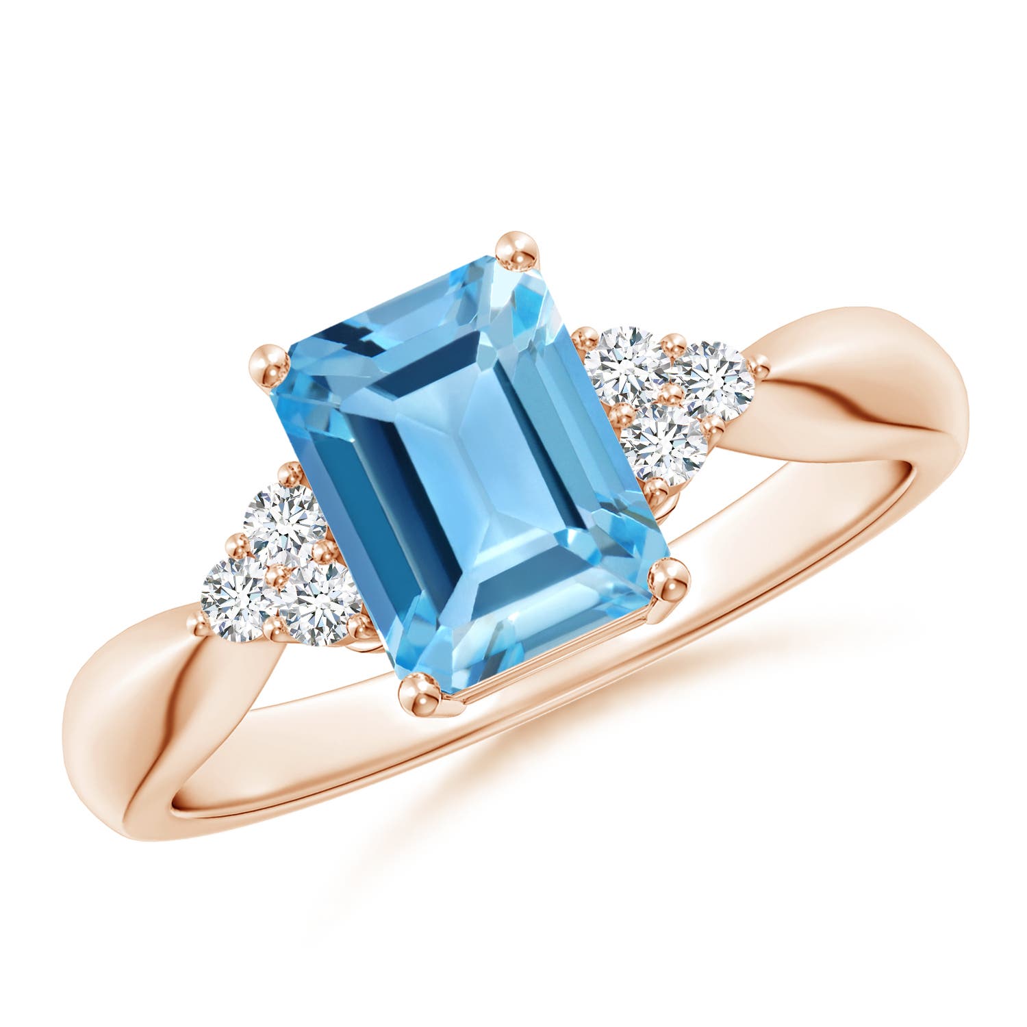 AA - Swiss Blue Topaz / 2.12 CT / 14 KT Rose Gold