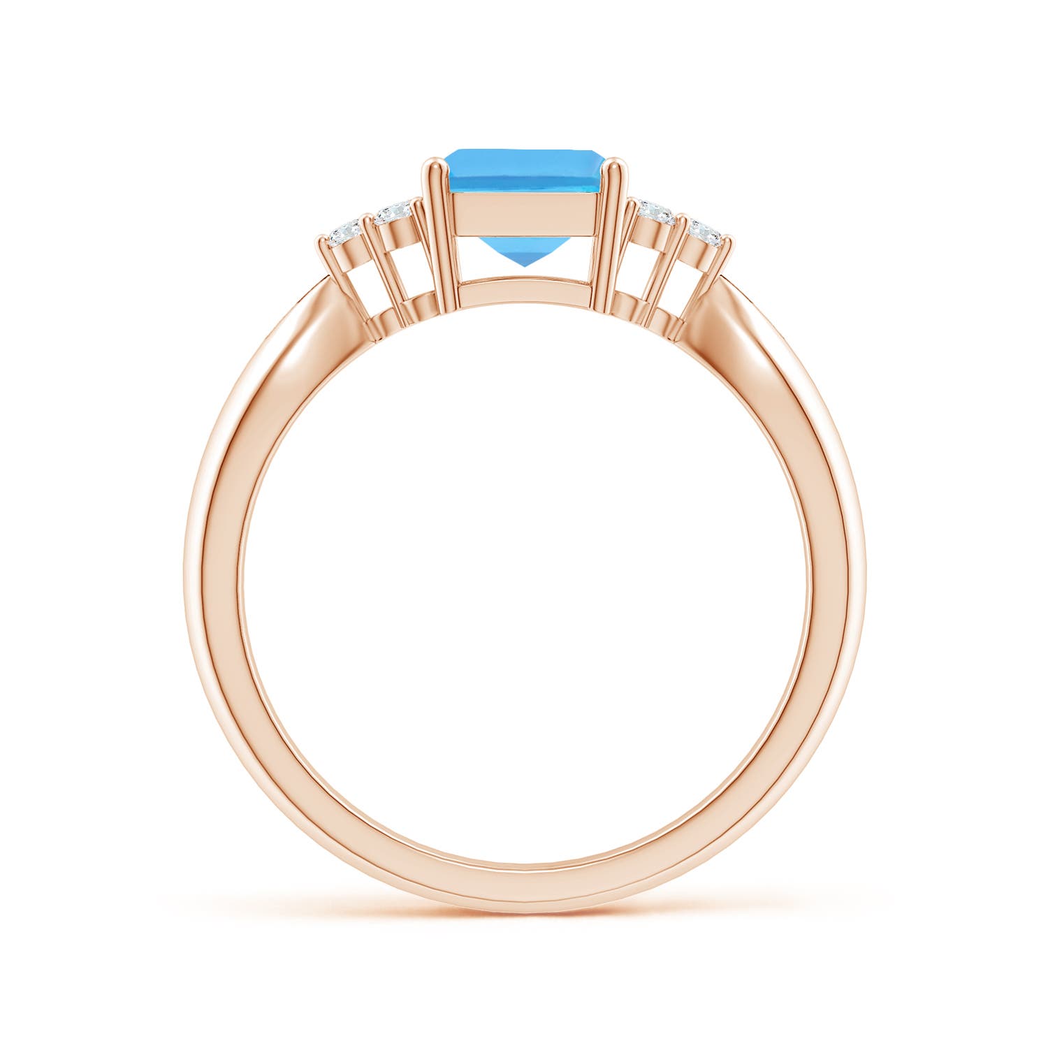 AA - Swiss Blue Topaz / 2.12 CT / 14 KT Rose Gold