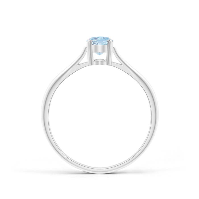 A - Aquamarine / 0.4 CT / 14 KT White Gold