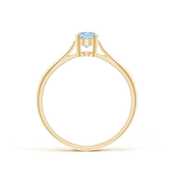 A - Aquamarine / 0.4 CT / 14 KT Yellow Gold