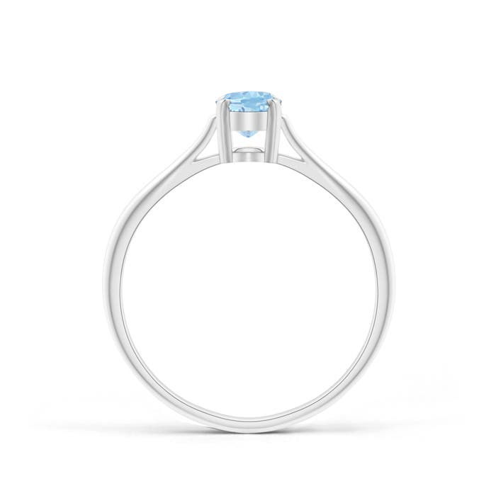 AAA - Aquamarine / 0.4 CT / 14 KT White Gold