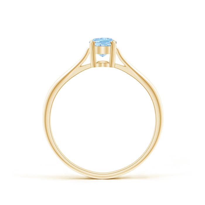 AAA - Aquamarine / 0.4 CT / 14 KT Yellow Gold