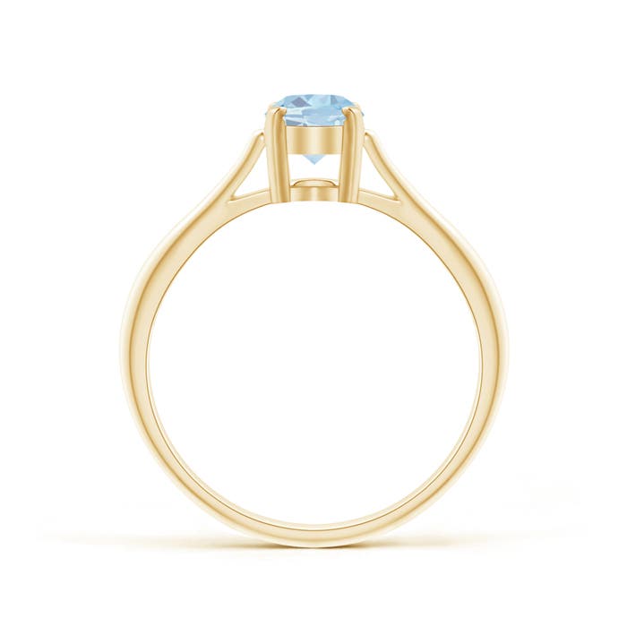 A - Aquamarine / 0.6 CT / 14 KT Yellow Gold