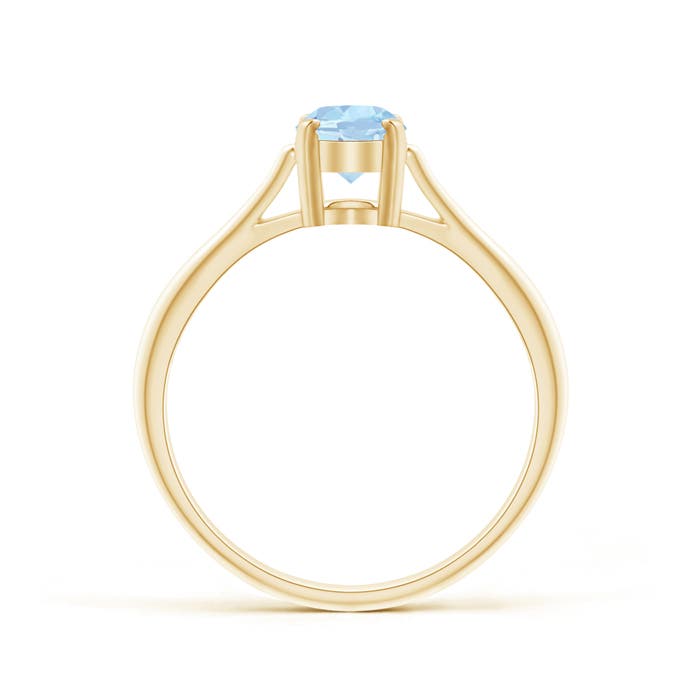 AA - Aquamarine / 0.6 CT / 14 KT Yellow Gold