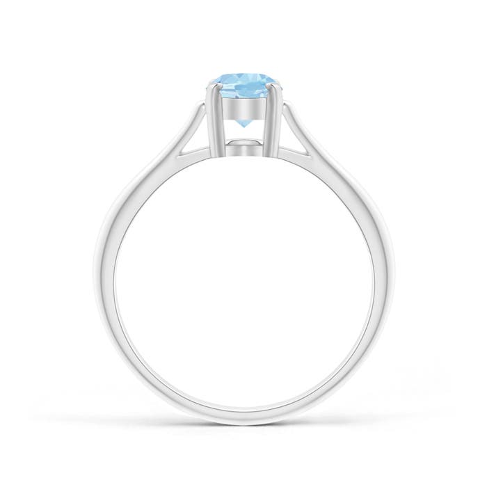 AAA - Aquamarine / 0.6 CT / 14 KT White Gold