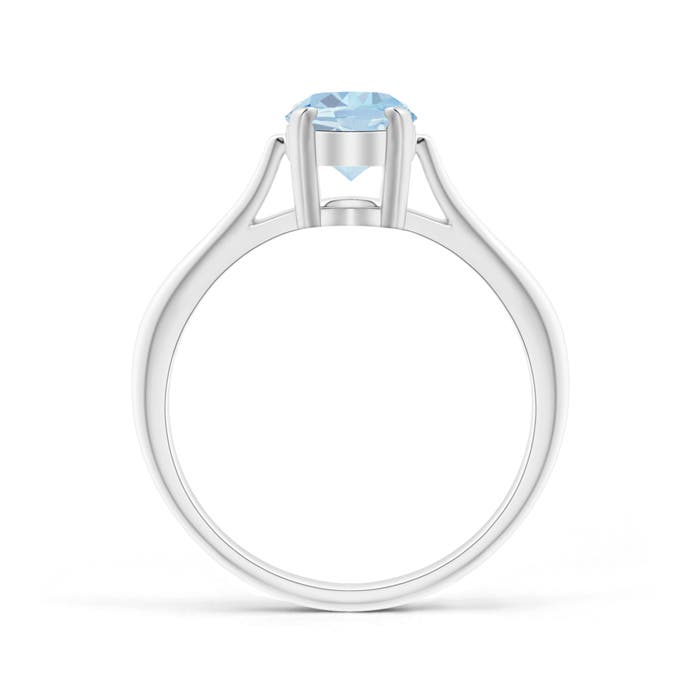 A - Aquamarine / 1 CT / 14 KT White Gold