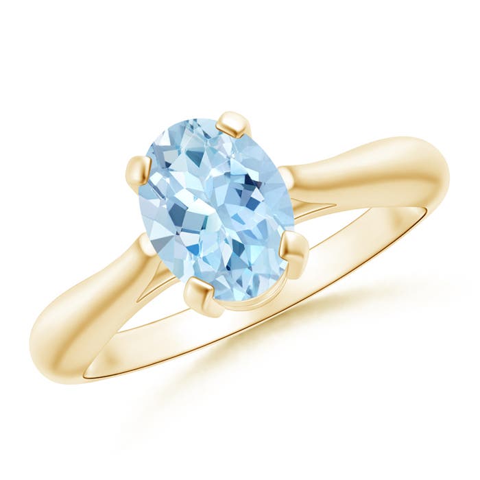 AAA - Aquamarine / 1 CT / 14 KT Yellow Gold