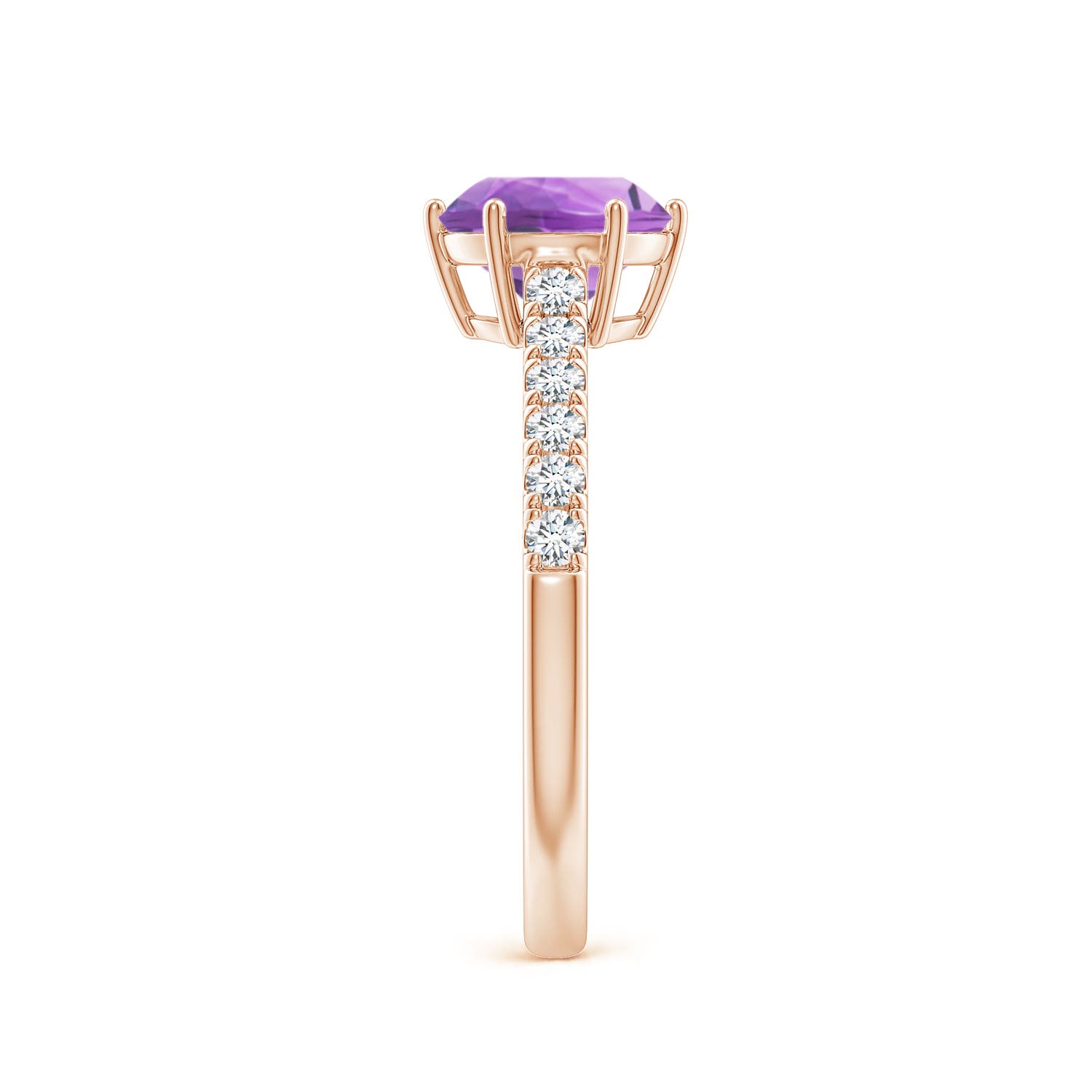 A - Amethyst / 1.4 CT / 14 KT Rose Gold