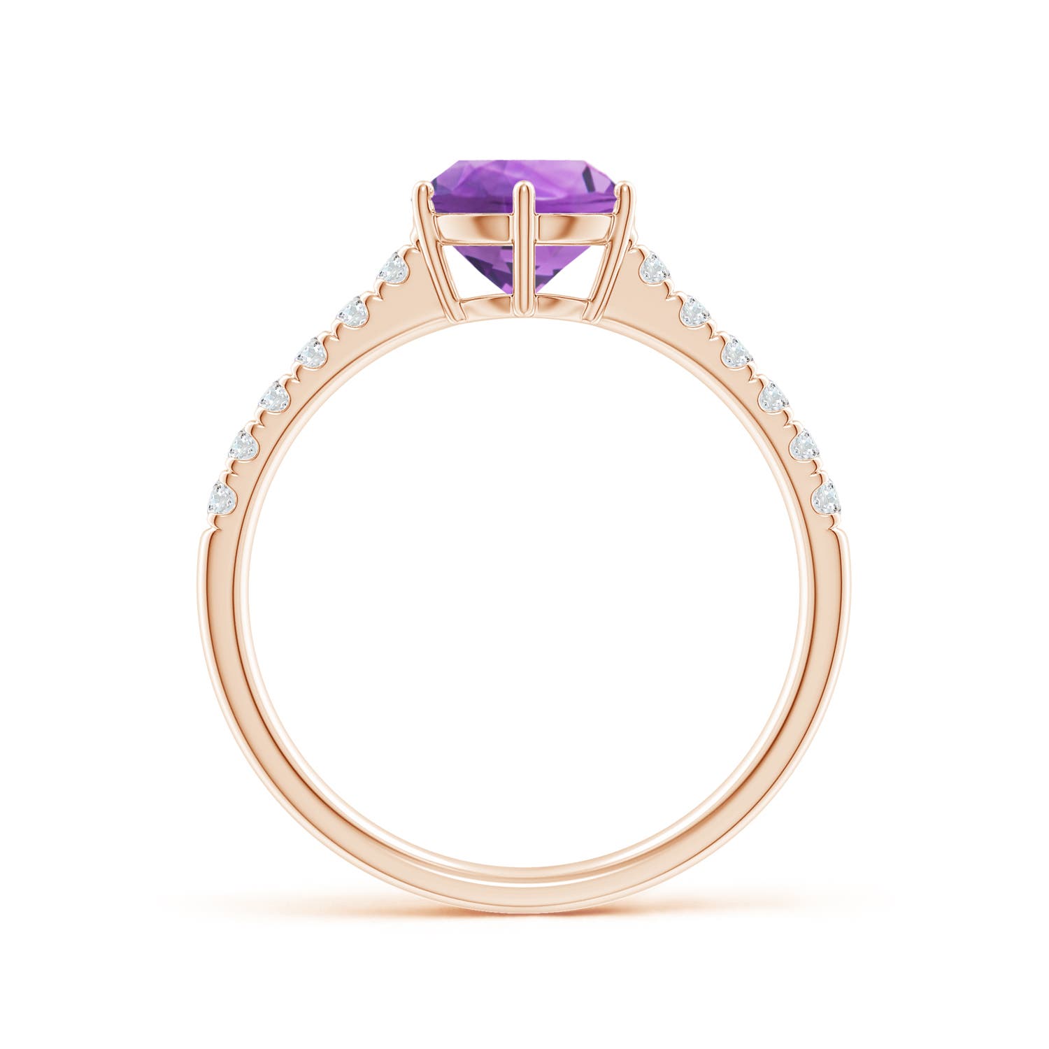 AA - Amethyst / 1.4 CT / 14 KT Rose Gold