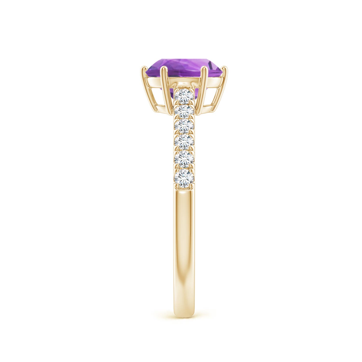 AA - Amethyst / 1.4 CT / 14 KT Yellow Gold