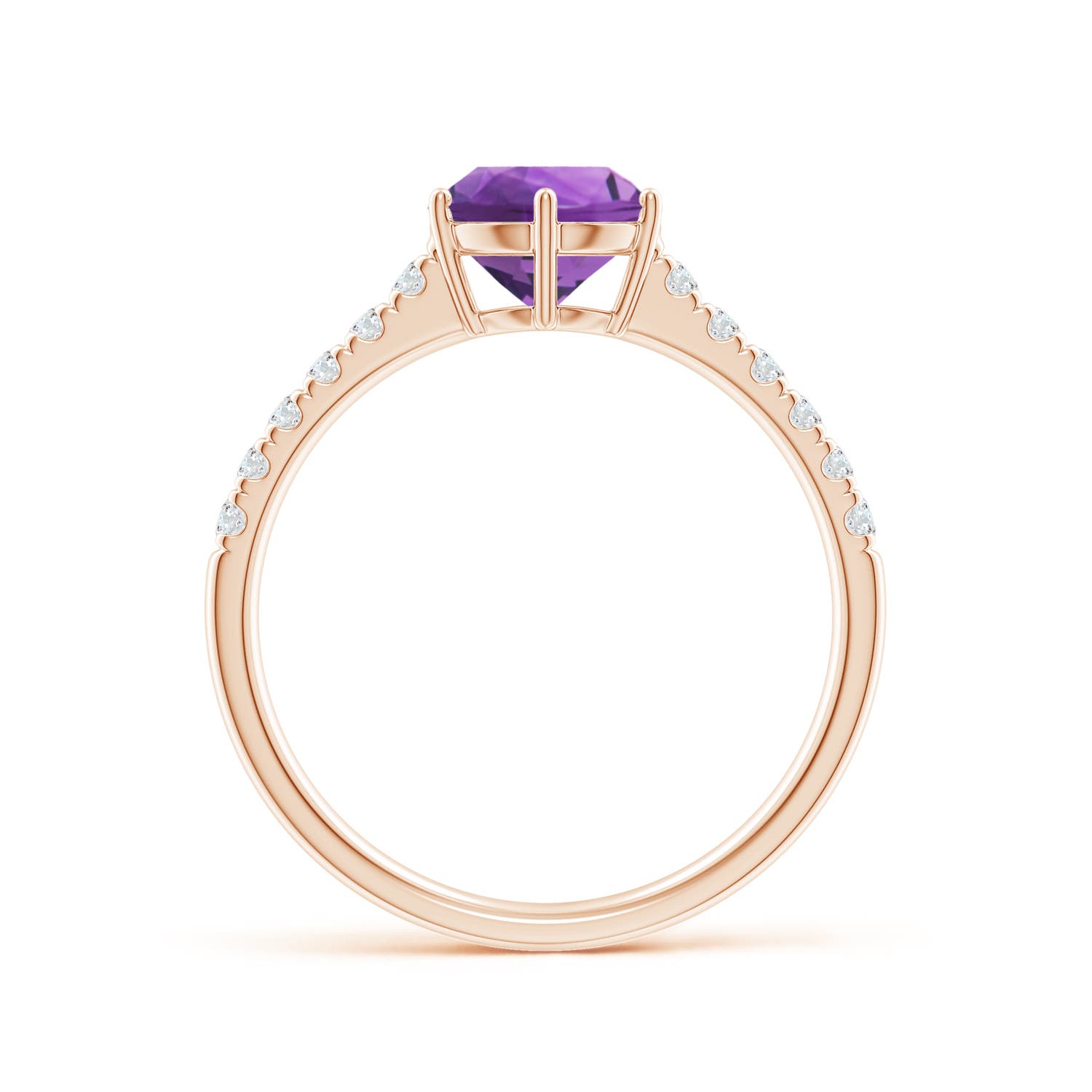 AAA - Amethyst / 1.4 CT / 14 KT Rose Gold