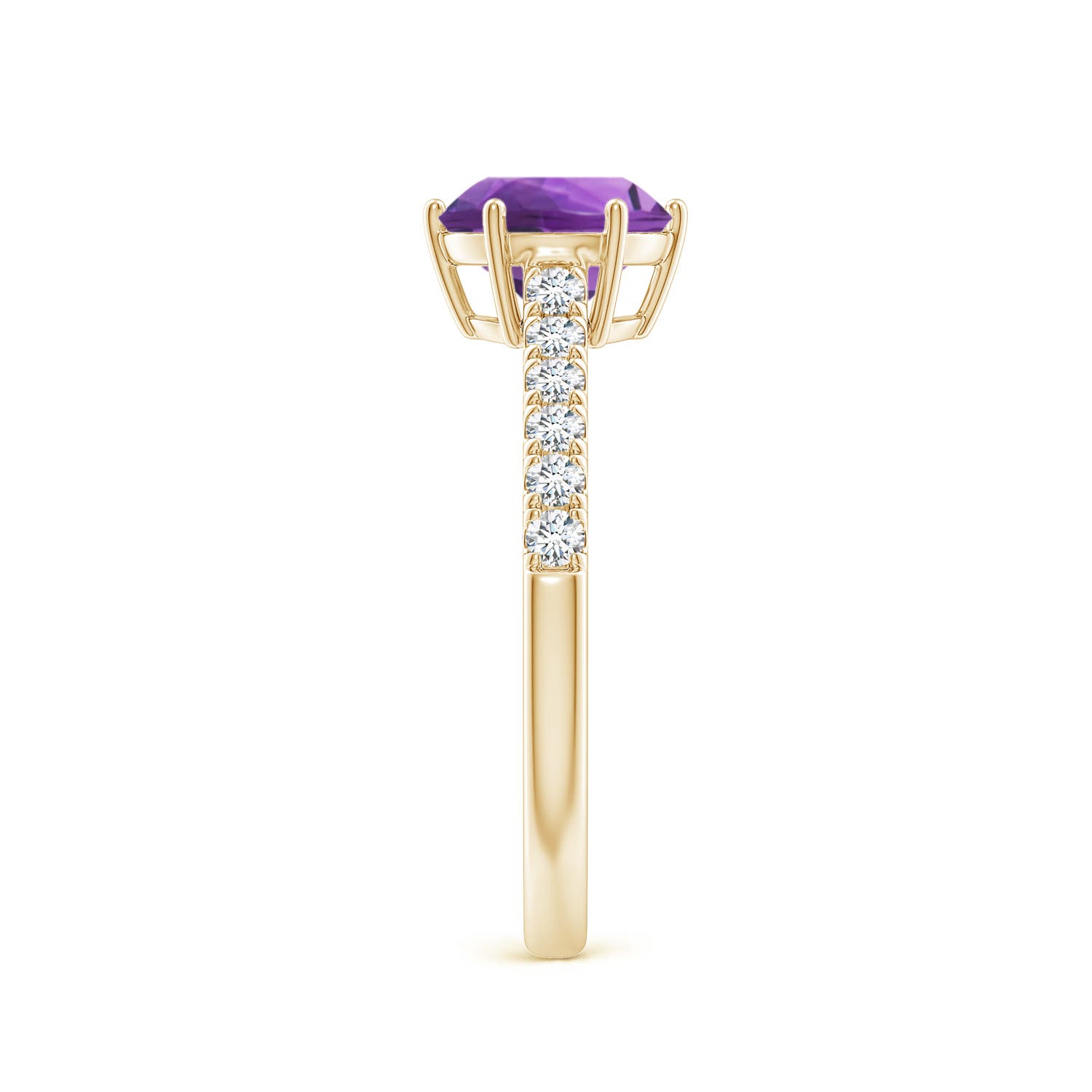 AAA - Amethyst / 1.4 CT / 14 KT Yellow Gold