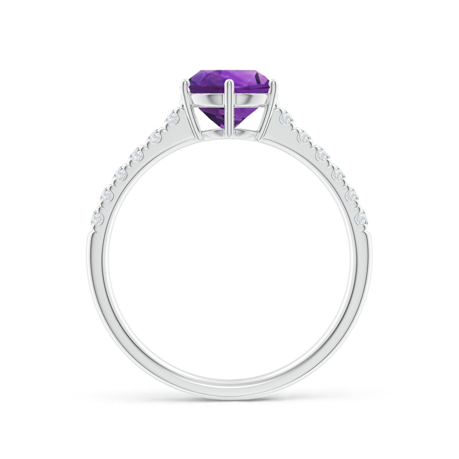 AAAA - Amethyst / 1.4 CT / 14 KT White Gold