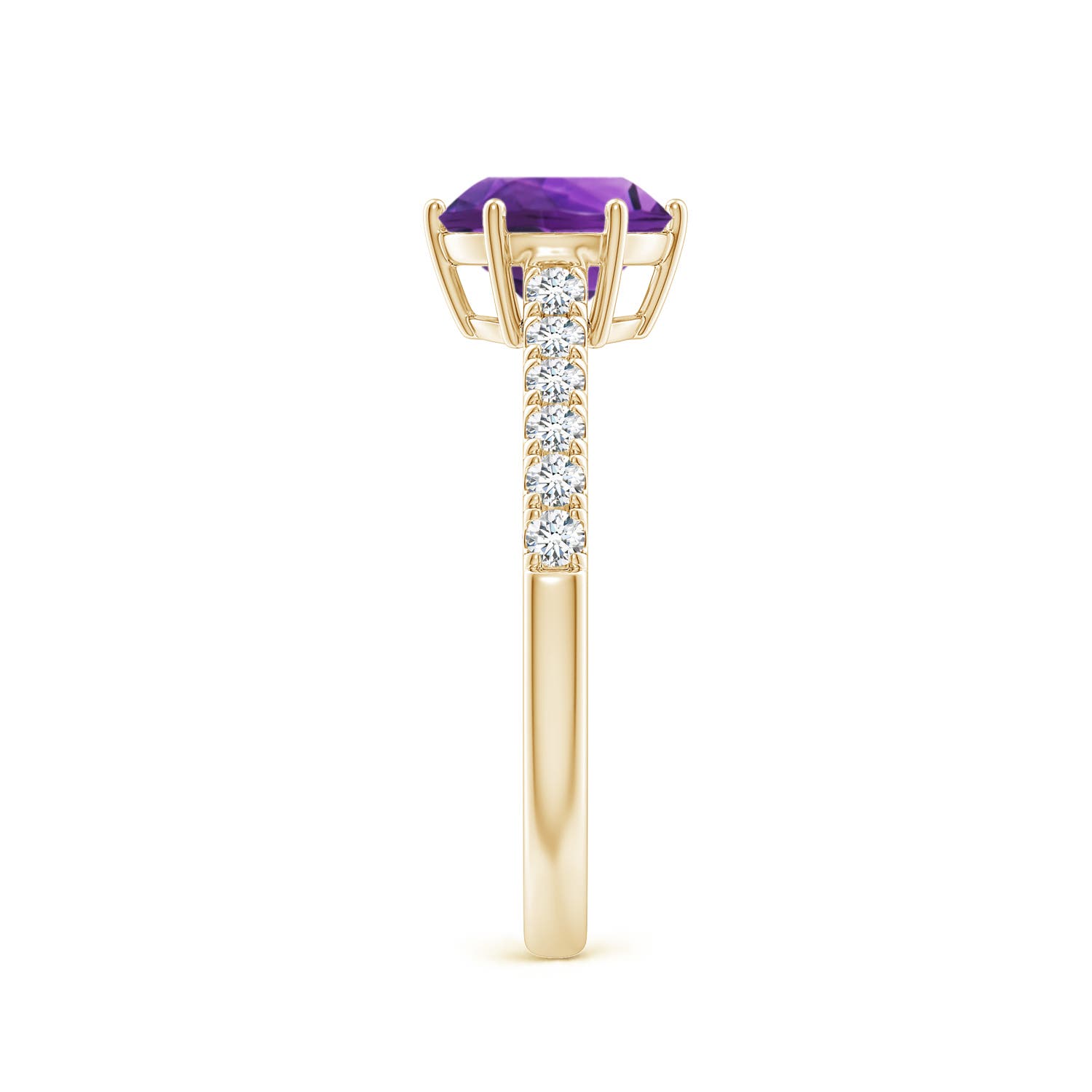 AAAA - Amethyst / 1.4 CT / 14 KT Yellow Gold