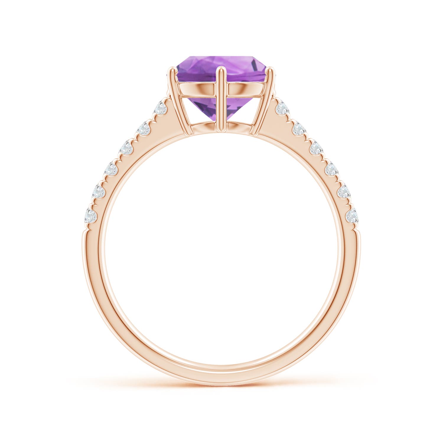 A - Amethyst / 2 CT / 14 KT Rose Gold