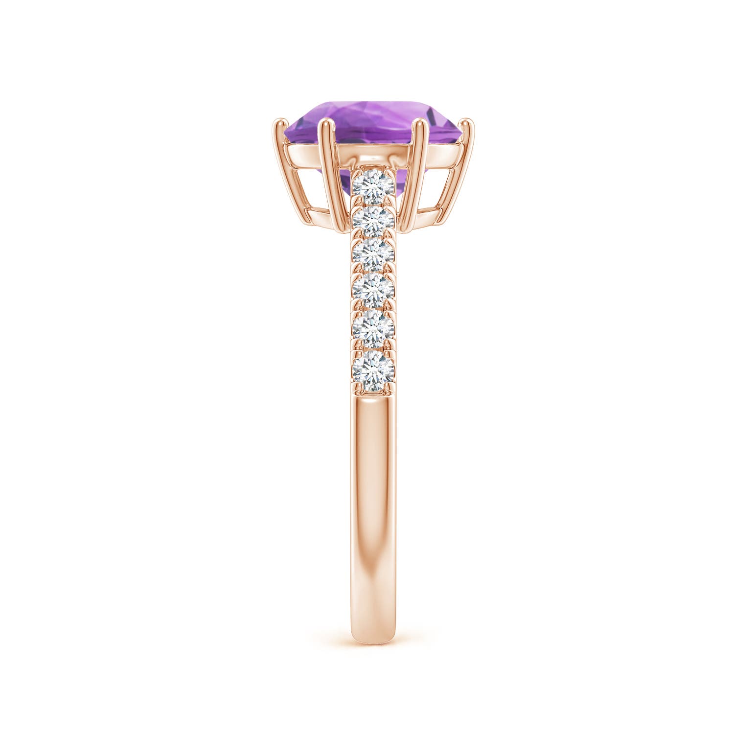 A - Amethyst / 2 CT / 14 KT Rose Gold