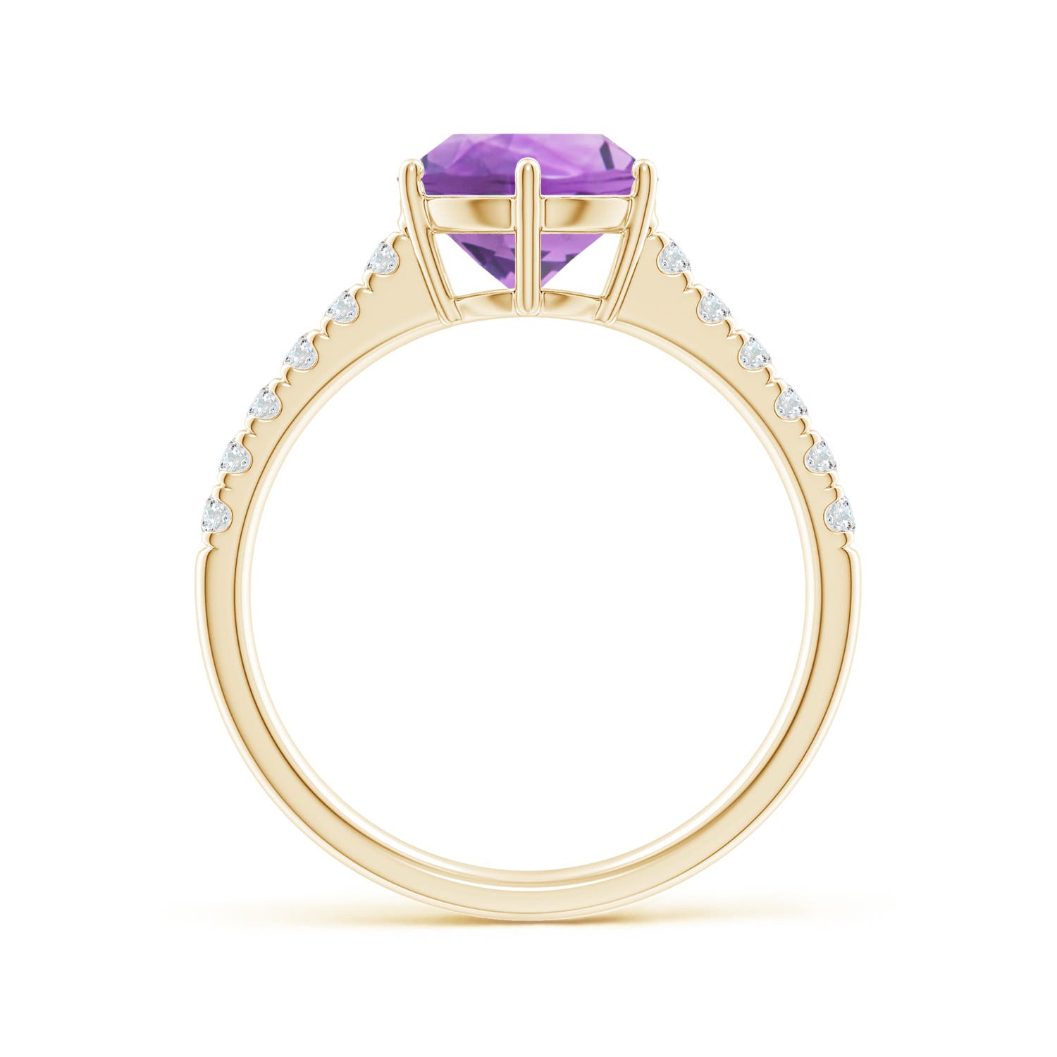 A - Amethyst / 2 CT / 14 KT Yellow Gold