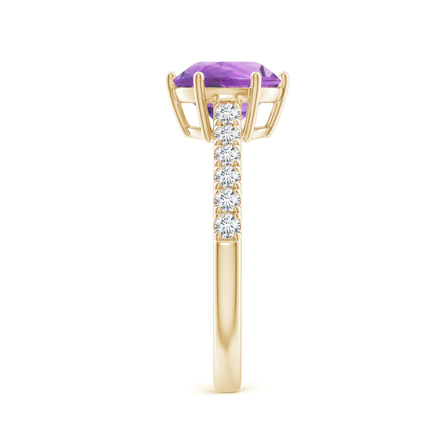 A - Amethyst / 2 CT / 14 KT Yellow Gold