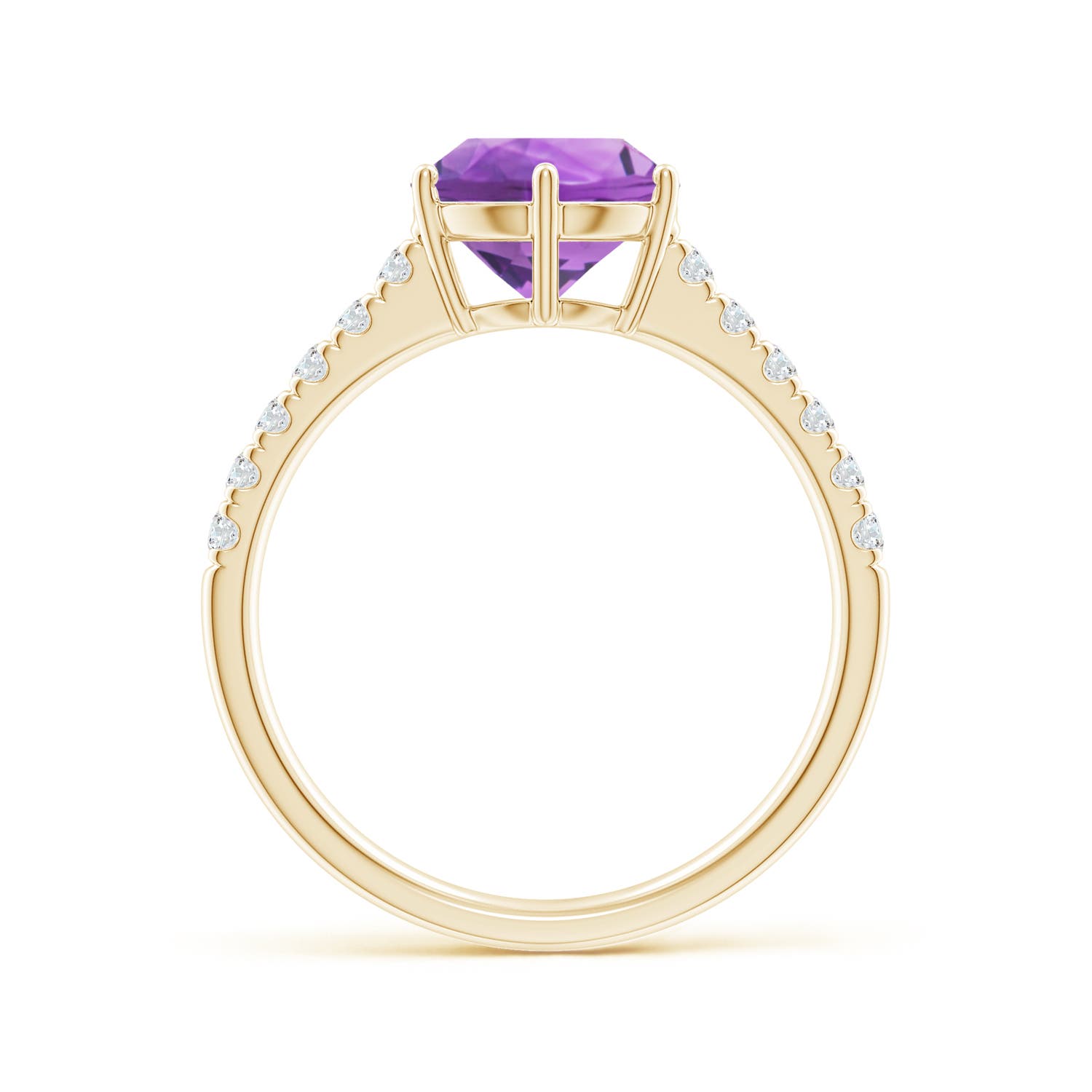 AA - Amethyst / 2 CT / 14 KT Yellow Gold