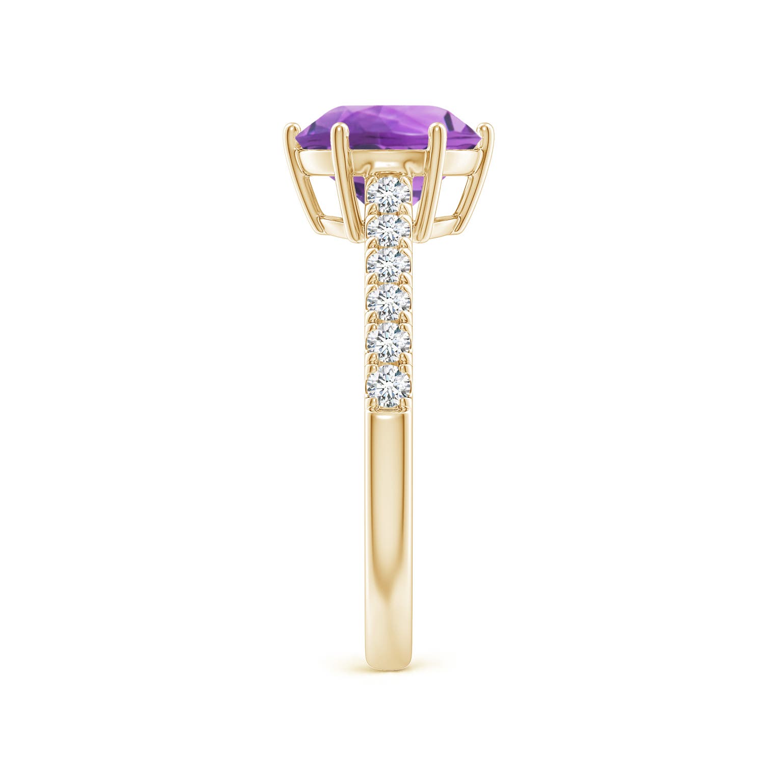 AA - Amethyst / 2 CT / 14 KT Yellow Gold