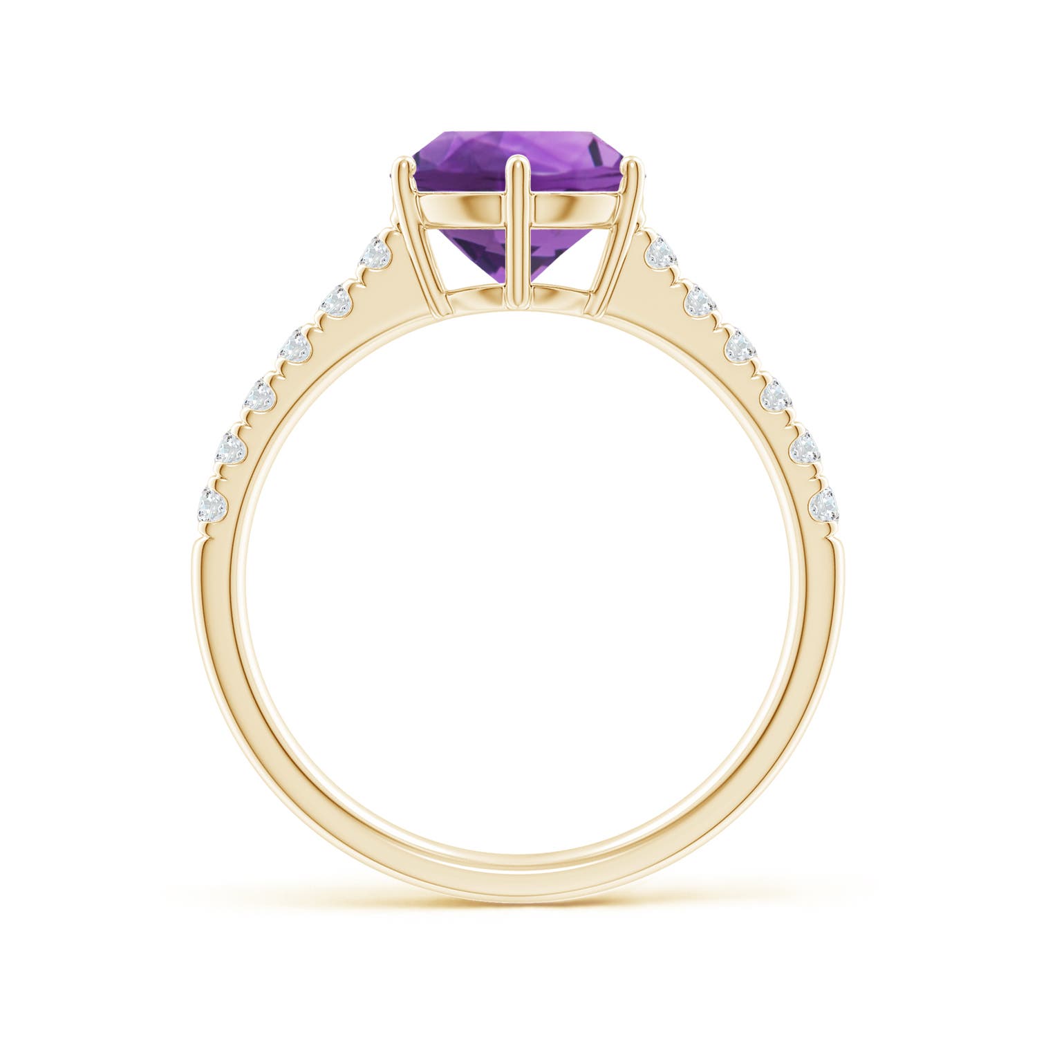 AAA - Amethyst / 2 CT / 14 KT Yellow Gold