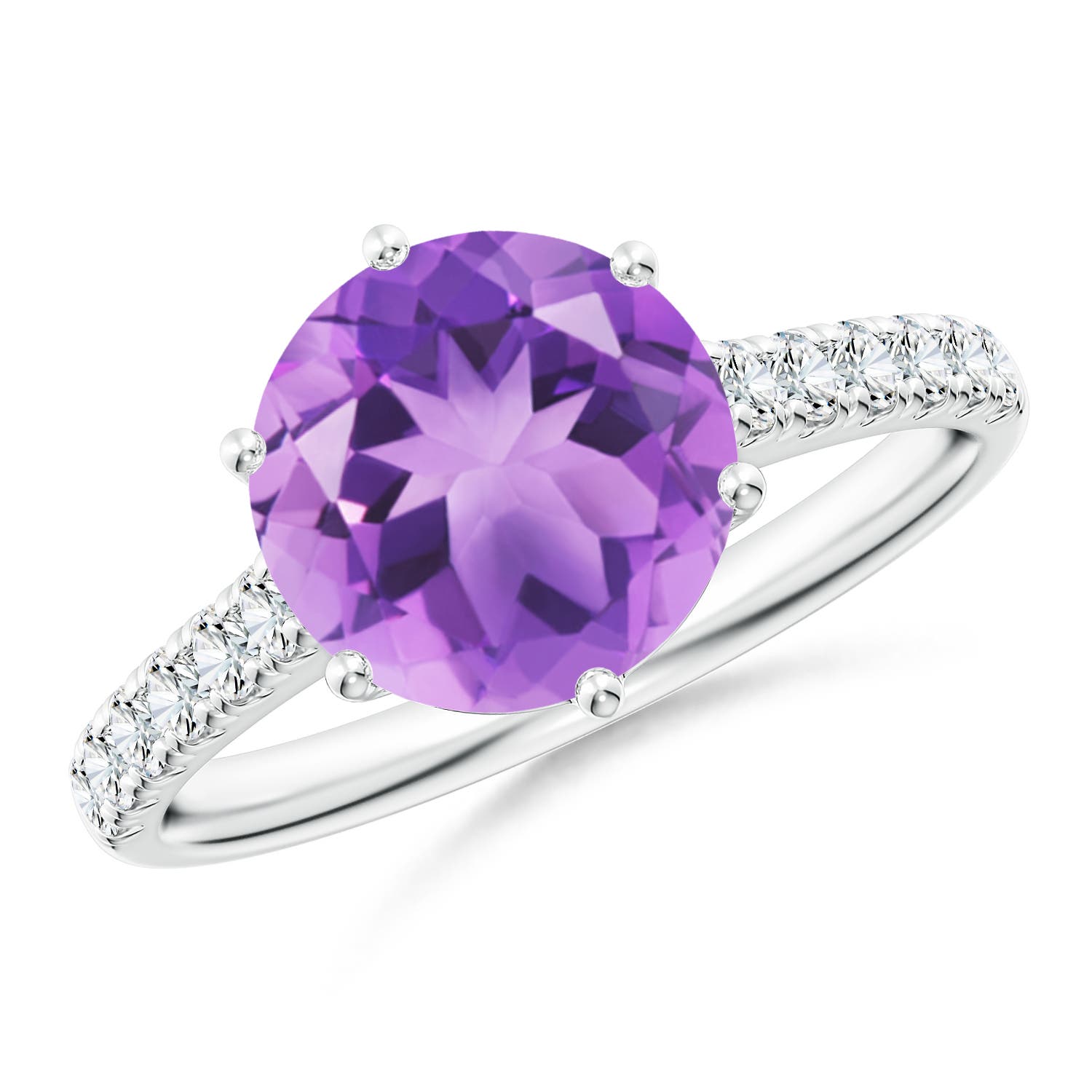 A - Amethyst / 2.75 CT / 14 KT White Gold