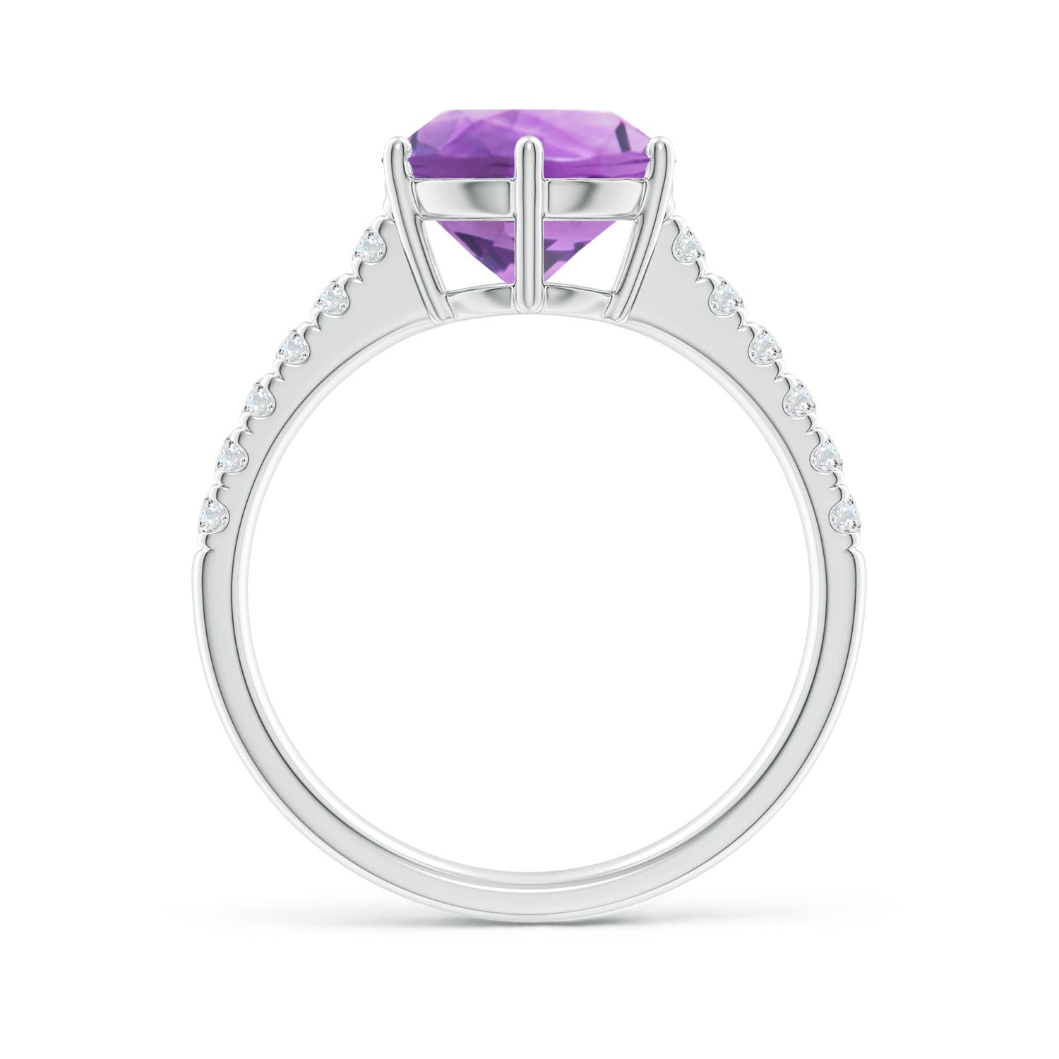 A - Amethyst / 2.75 CT / 14 KT White Gold