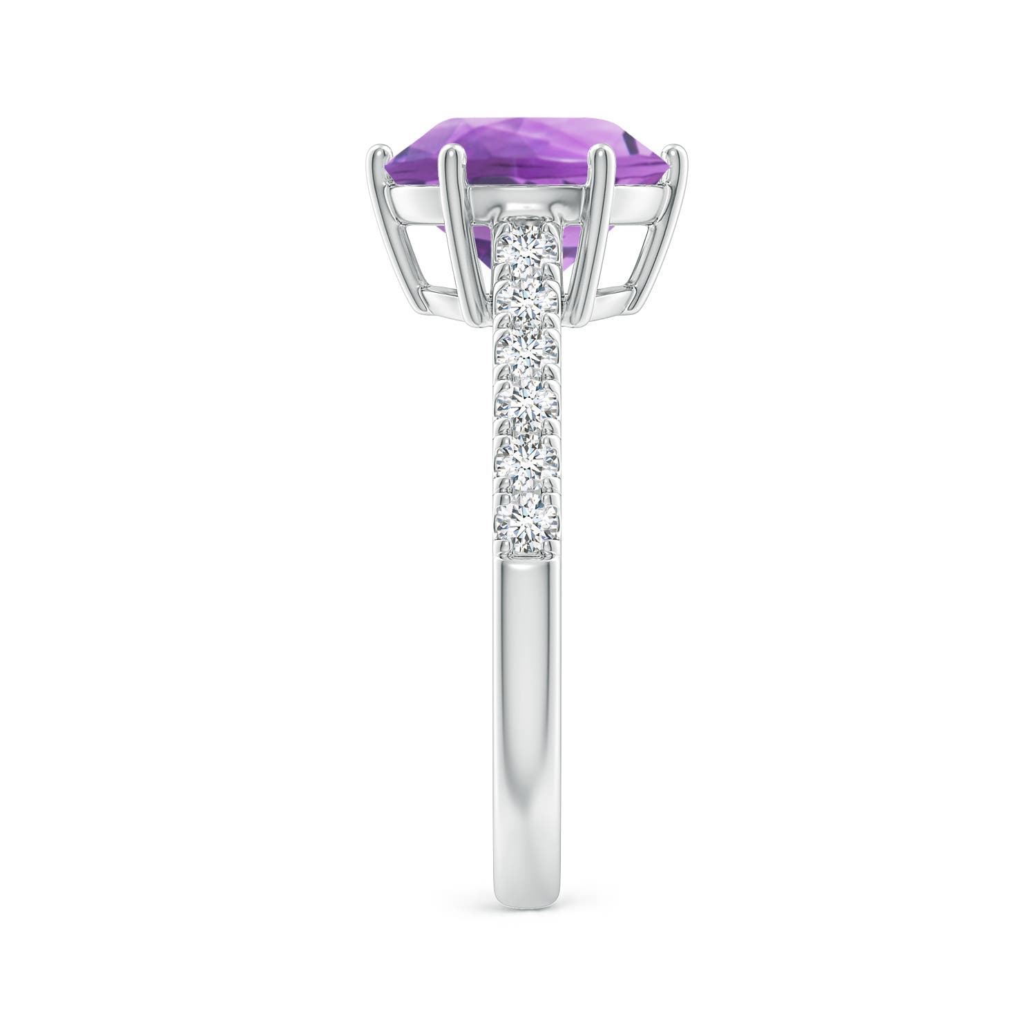 A - Amethyst / 2.75 CT / 14 KT White Gold