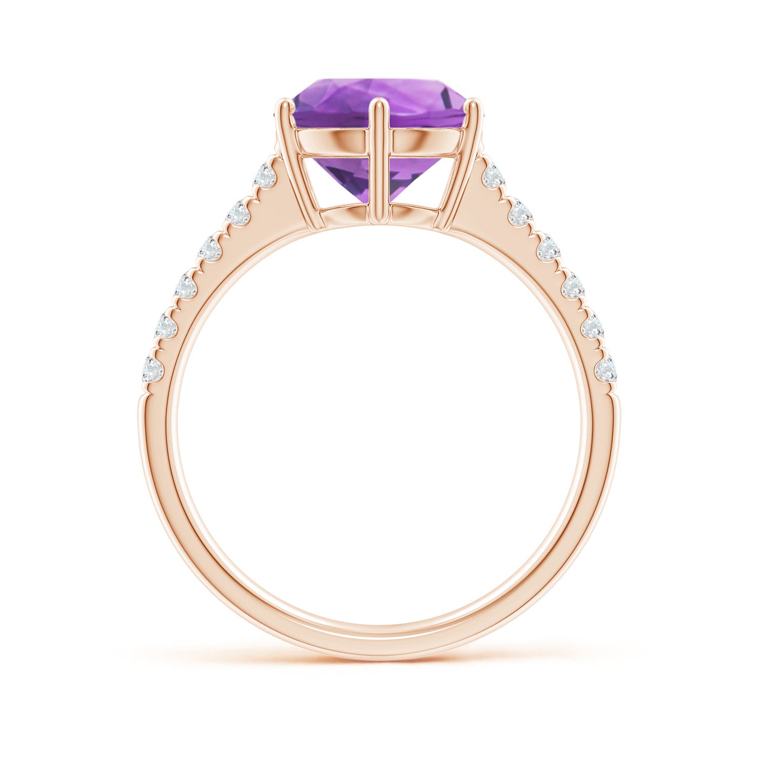 AA - Amethyst / 2.75 CT / 14 KT Rose Gold