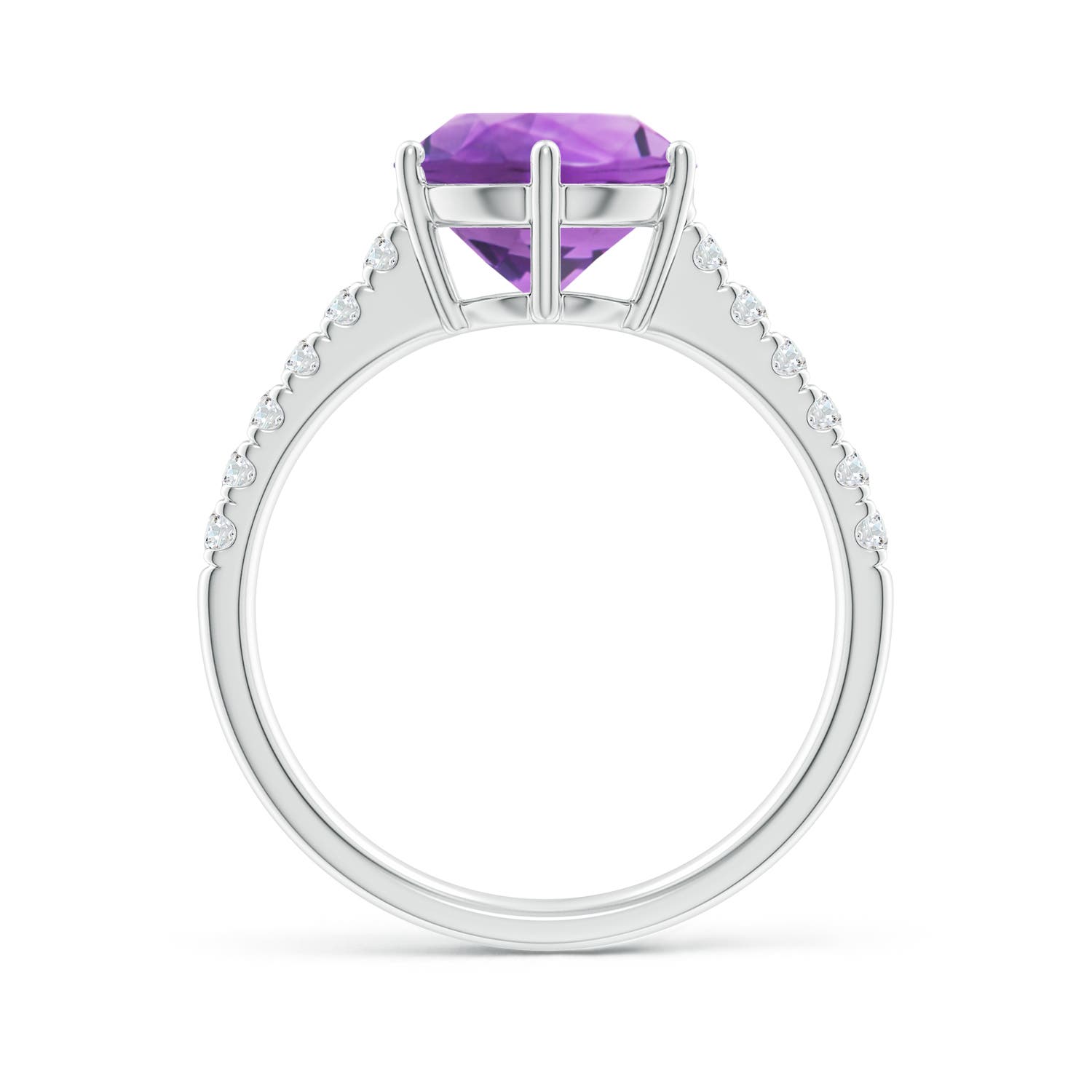 AA - Amethyst / 2.75 CT / 14 KT White Gold