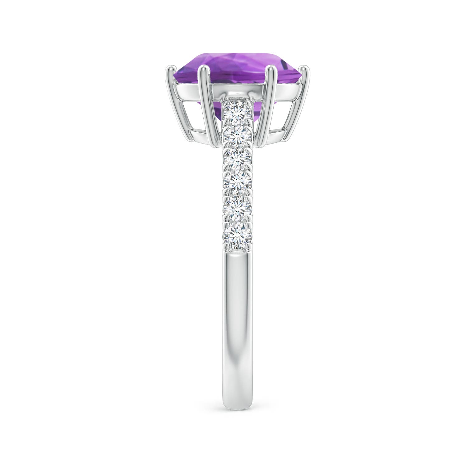 AA - Amethyst / 2.75 CT / 14 KT White Gold