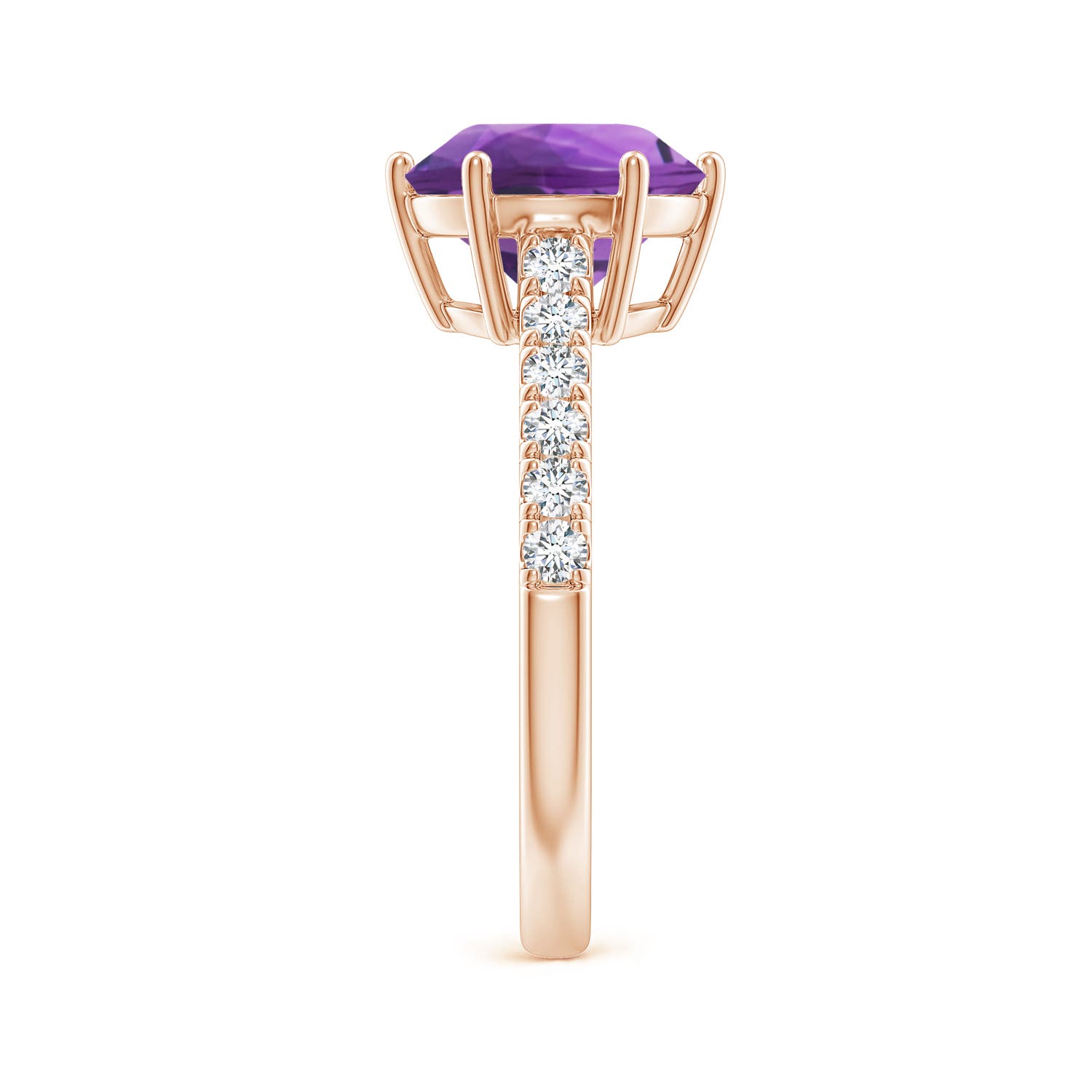 AAA - Amethyst / 2.75 CT / 14 KT Rose Gold