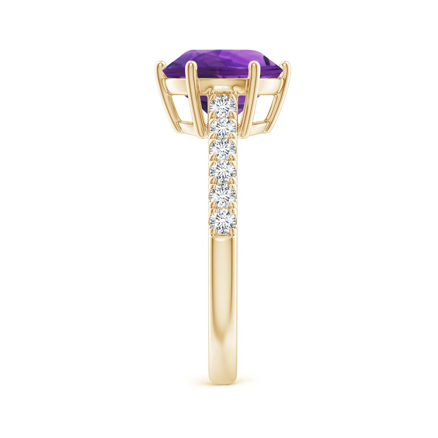 AAAA - Amethyst / 2.75 CT / 14 KT Yellow Gold