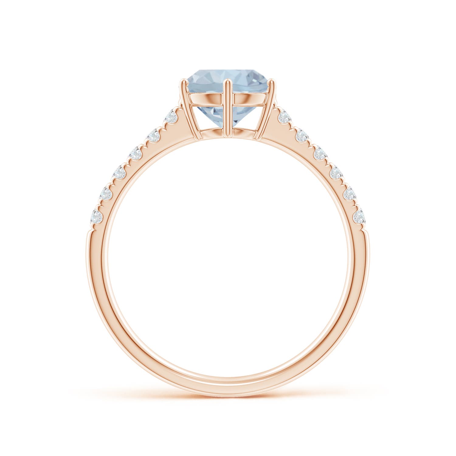 A - Aquamarine / 1.37 CT / 14 KT Rose Gold